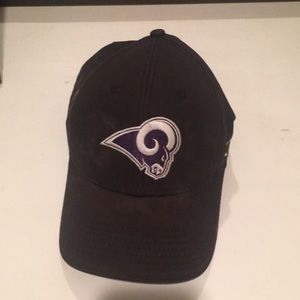 LA Rams Black Adjustable Hat